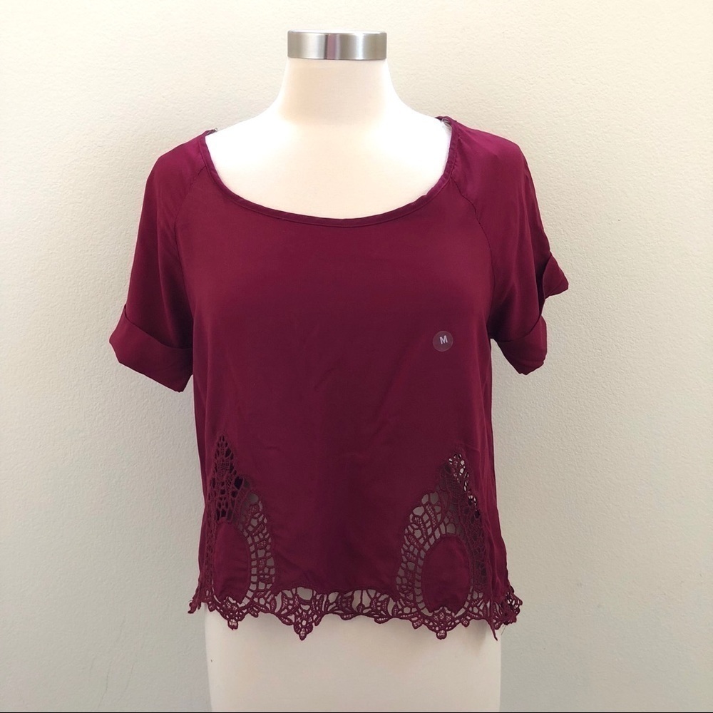 Pacsun LA Hearts Crochet Blouse Size Medium
